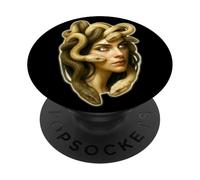Serpente Dea Medusa PopSockets PopGrip Adesivo