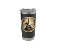 Serpente dello spirito della meditazione del monaco Zen Bicchiere termico in acciaio inox doppia parete