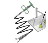 Serpente di scarico - Strumento di rimozione dello slogan per scarico a 4 artigli per vasca, toilette e cucina con forniture per fogne Unlogging per lavanderia, ristoranti e idraulici comme
