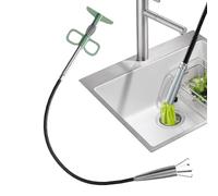 Serpente di scarico - Strumento di rimozione dello slogan per scarico a 4 artigli per vasca, toilette e cucina con forniture per fogne Unlogging per lavanderia, ristoranti e idraulici comme