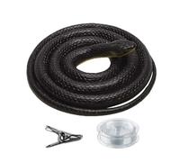 Serpente finto di realistico con clip e corda - giocattolo scherzo 123 cm per golf, regalo divertente per la festa degli innocenti Halloween | Accessorio per spaventare gli amici all'aperto per