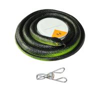 Serpente Finto | Figurina Animale Ingannevole Lunga 120 Centimetri,Serpente Scherzo con Clip e Corda - per Bambini Adulti il Pesce d'Aprile Halloween Scuola Casa Giochi