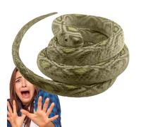 Serpente finto realistico - Modello di rettile in flessibile, pezzo da esposizione con ornamento a forma di serpente | Strumento repellente visivo per il controllo dei parassiti all'aperto, gioc