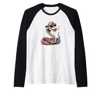Serpente Fumetto frizzante per Un Look Fresco e gocciolante Maglia con Maniche Raglan