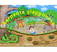 Serpente giapponese che vive sotto un grande albero in un santuario