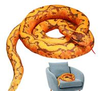 Serpente gigante in peluche - Peluche morbido e realistico, giocattolo serpente | Grande peluche serpente 110 cm, animale in peluche realistico, boa costrictor abbraccio per adulti, decorazione e