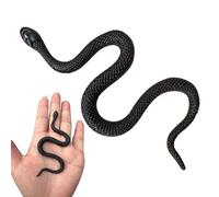 Serpente giocattolo, falso ripieno di serpente,Scherzo di serpente in gomma morbida nera creativa | Giocattoli di Halloween, accessori divertenti scherzi, leggeri della foresta