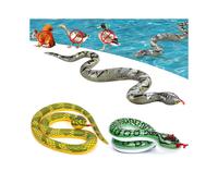 Serpente gonfiabile in PVC da 6 pezzi per piscina, finti serpenti gonfiabili da usare come oggetti da giardino per spaventare uccelli e scoiattoli.