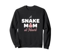 Serpente Mamma A Cuore Rettile Amante Serpente Proprietario Felpa