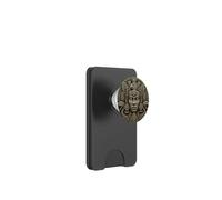 Serpente Maya Sacerdote Pietra Reliquia Antica Arte del Tempio PopSockets PopWallet per MagSafe