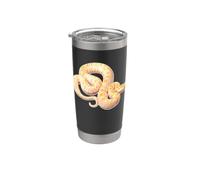 Serpente pitone birmano albino Bicchiere termico in acciaio inox doppia parete