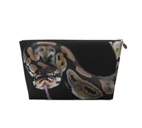 Serpente pitone, Borsa per il trucco Borsa per cosmetici Borsa da toilette da viaggio portatile Borsa da toilette