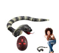Serpente RC - ABS 40 x 4 x 3,5 cm | Serpente sonaglio di controllo | Telecomando | Cobra robotica da trascinare ad alta velocità per scherzi, giochi interattivi, regali, intrattenimento per