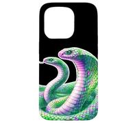 Serpente Re Cobra Serpente Due Teste Custodia per iPhone 15 Pro