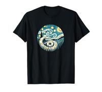 Serpente Snake Boa Constrictor - Van Gogh Starry Night Style Maglietta
