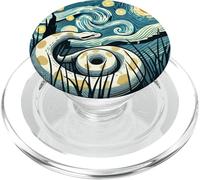 Serpente Snake Boa Constrictor - Van Gogh Starry Night Style PopSockets PopGrip per MagSafe