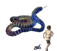 Serpente stampato 3D, serpente animale stampato 3D, divertente giocattolo a serpente 3D, giocattolo stampato 3D, di scena per alleviare lo stress, personaggi flessibili per bambini e adulti