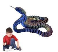 - Serpente stampato, serpente animale, giocattolo da scrivania, giocattolo a serpente - personaggi da collezione, oggetti di scena, giocattolo mobile per alleviare lo stress, decorazione per la casa