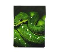 Serpente verde rettile, Custodia per laptop in pelle PU, borsa per notebook, custodia per laptop, custodia per tablet