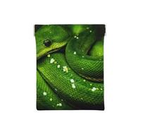 Serpente verde rettile, Spremere il portafoglio superiore da donna Borsa portaoggetti Piccola portamonete Portamonete