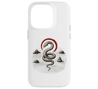 Serpente Zen Cerchio Roccia Serpente Simbolo Natura Equ Custodia per iPhone 14 Pro