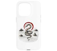 Serpente Zen Cerchio Roccia Serpente Simbolo Natura Equ Custodia per iPhone 15 Pro