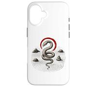 Serpente Zen Cerchio Roccia Serpente Simbolo Natura Equ Custodia per iPhone 16