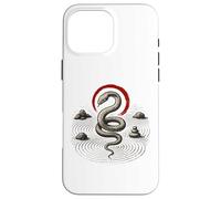 Serpente Zen Cerchio Roccia Serpente Simbolo Natura Equ Custodia per iPhone 16 Pro Max