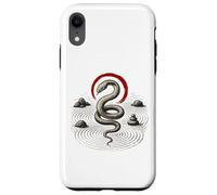 Serpente Zen Cerchio Roccia Serpente Simbolo Natura Equ Custodia per iPhone XR