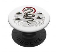 Serpente Zen Cerchio Roccia Serpente Simbolo Natura Equ PopSockets PopGrip Adesivo