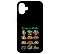 Serpenti Del Mondo Carino Kawaii Serpente Custodia per iPhone 16 Plus