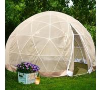 Serra a cupola geodetica per 4-8 persone, struttura a igloo trasparente resistente alle intemperie per feste in cortile, osservazione delle stelle, 3,7 m
