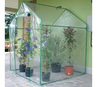 Serra Clematis Verdemax - a Casetta - 155x155x205 cm - 2646 (Verde e Trasparente