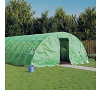 vidaXL Serra con Telaio in Acciaio Verde 100 m² 20x5x2,3 m