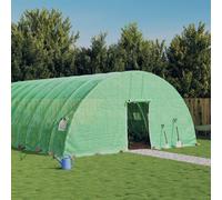 vidaXL Serra con Telaio in Acciaio Verde 60 m² 10x6x2,85 m
