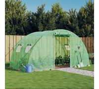 vidaXL Serra con Telaio in Acciaio Verde 8 m² 4x2x2 m