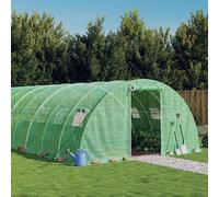 vidaXL Serra con Telaio in Acciaio Verde 96 m² 24x4x2 m