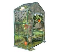 Serra da balcone Optima 8 ripiani in acciaio 140x70x195 cm con telo di copertura