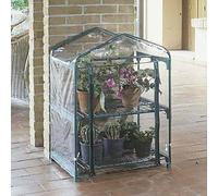 Serra da balcone giardino per piante fiori in vaso ripiani rete e telo copertura