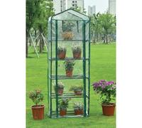 Serra da balcone in acciaio e PVC 5 piani Garden Friend 69x49x200 cm trasparente Trasparente