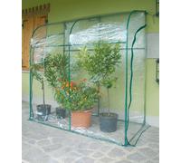 Serra da Giardino a Parete in Acciaio con Telo Rama Oleander Verde