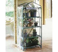 Serra da Giardino in Acciaio 4 Ripiani con Telo Rama Azalea Verde