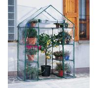 Serra da Giardino in Acciaio 8 Ripiani con Telo Rama Ibiscus Verde