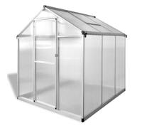 Serra da giardino in alluminio con pannelli in policarbonato, 3,46 m², | Policarbonato a doppia parete, resistente UV, isolamento termico, alluminio robusto, drenaggio efficiente, ventilazione tetto