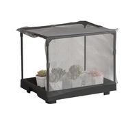 Serra da giardino portatile - Copertura per piccole piante, , 34 x 26 x 29 cm, in resina resistente, protezione per piantine di ortaggi progettata per agricoltura urbana balcone, patio