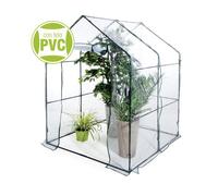 Verdelook Serra da giardino Casetta senza ripiani Acciaio PVC 140x140x195 cm