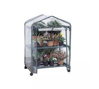 SERRA DA GIARDINO VERDEMAX "AZALEA" CON 2 RIPIANI E RUOTE 70X50X98 CM