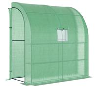 Serra da Parete 2 Ripiani 200x100x213cm in Acciaio e PE Verde