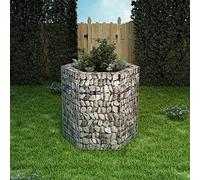 Serra per balcone, aiuola rialzata esagonale, 100 x 90 x 100 cm, per giardini, terrazze, prati