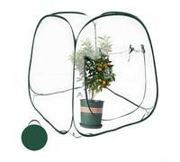 Serra pop-up trasparente in PVC con cerniera e rete per uccelli per giardino d'inverno interno esterno protezione contro gelo freddo